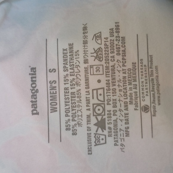 Patagonia Morning Glory Light Blue Floral Print Dress, Size Small - Picture 6 of 6